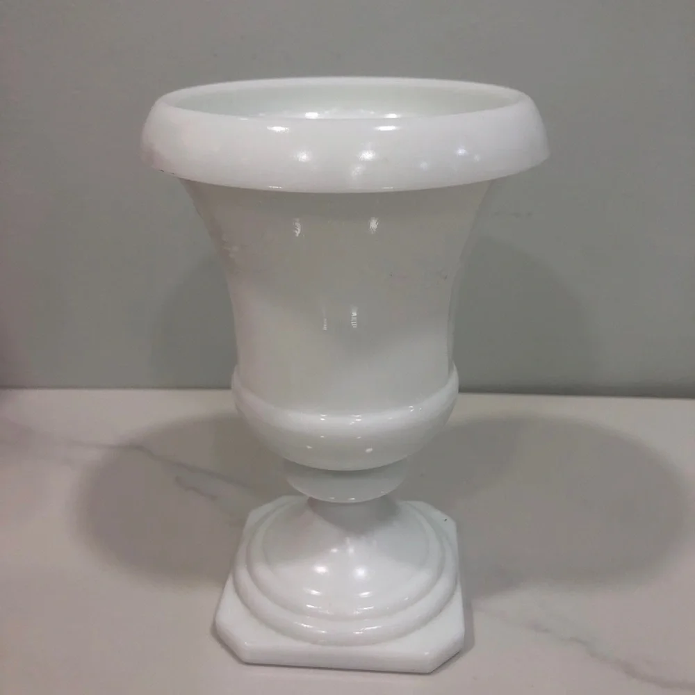 White Decorative Ceramic Urn Vase - Classic Home Accent